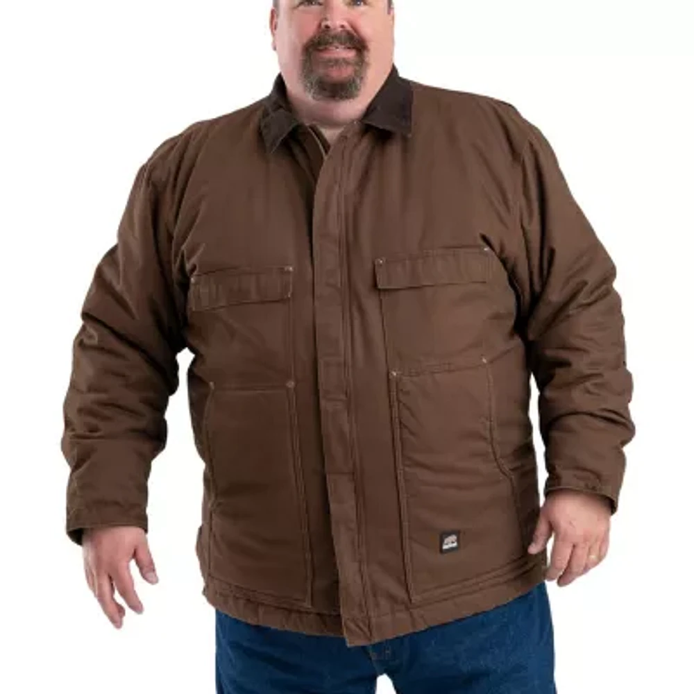 Berne Highland Washed Chore Mens Lined Big and Tall Heavyweight Work Jacket