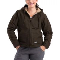 Berne Softstone Hooded Womens Plus Tall Midweight Work Jacket