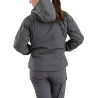 Berne Softstone Modern Heathered Plus Tall Womens Hooded Midweight Work Jacket