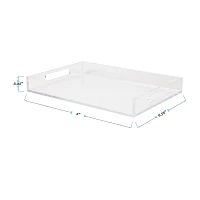 Martha Stewart 12X8 Clear Acrylic Desk Tray