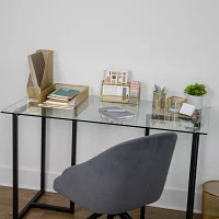 Martha Stewart 6 Piece Gold Desk Organizer Set