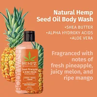 Hempz Sweet Pineapple & Honey Melon Herbal Body Wash 17 Oz.