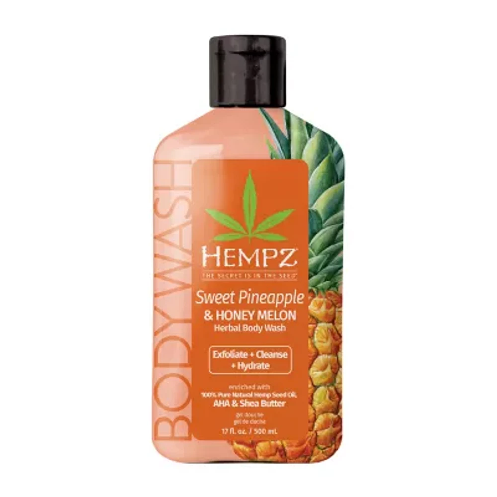 Hempz Sweet Pineapple & Honey Melon Herbal Body Wash 17 Oz.