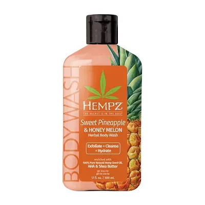 Hempz Sweet Pineapple & Honey Melon Herbal Body Wash 17 Oz.