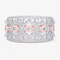 G-H / Si1-Si2) CT. T.W. Lab Grown White Diamond 10K Rose Gold Band