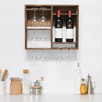 All the Rages Elegant Designs Bartow Wall Mounted Wine Rack