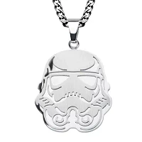 Star Wars® Stormtrooper Mens Stainless Steel Pendant Necklace