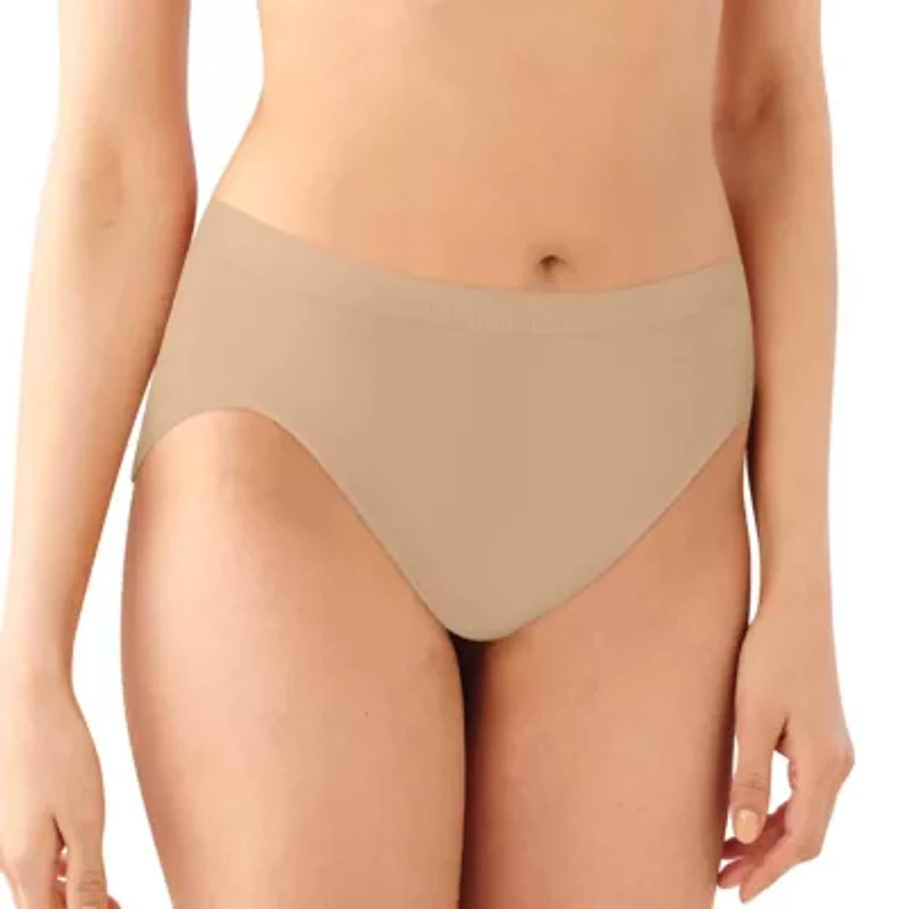 Bali Comfort Revolution Average + Full Figure Seamless High Cut Panty 303j