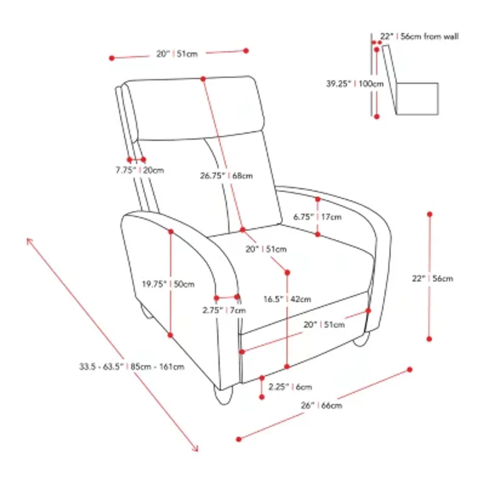 Lynwood Curved-Arm Recliner
