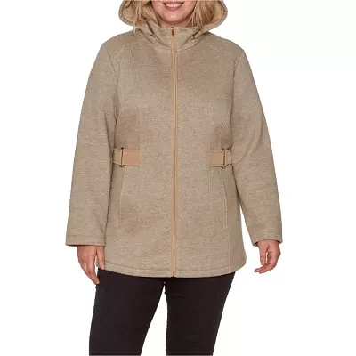 Liz Claiborne Midweight Fleece Womens Plus Jacket