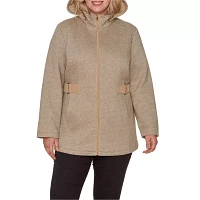 Liz Claiborne Midweight Fleece Womens Plus Jacket