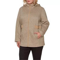 Liz Claiborne Midweight Fleece Womens Plus Jacket