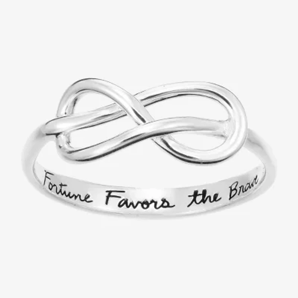 Footnotes Brave Womens 5MM Sterling Silver Knot Band