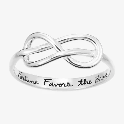 Footnotes Brave Womens 5MM Sterling Silver Knot Band