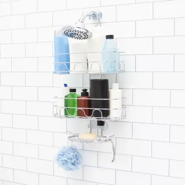 Kenney Rust Proof 3-Tier Shower Caddy with Suction Cups, Color