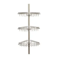 Kenney 3-Tier Spring Tension Corner Pole Shower Caddy