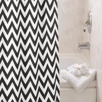 Kenney Step Up Chevron Shower Curtain Liner