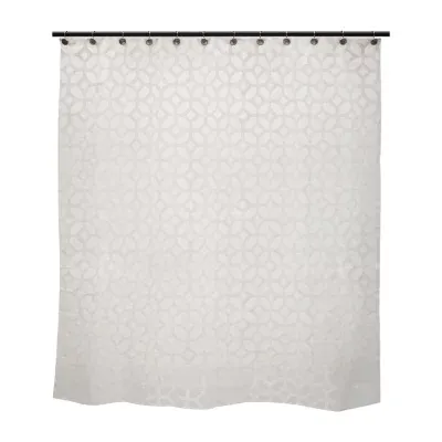 Kenney Geometric Shower Curtain Liner