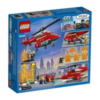 LEGO City Fire Fire Rescue Helicopter 60281 Building Set (212 Pieces)