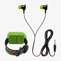 Playzoom Unisex Green Smart Watch With Earbuds 900419m-42-X01