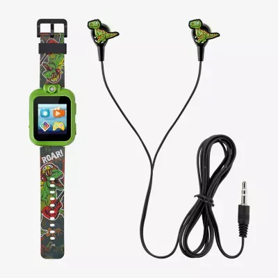 Playzoom Unisex Green Smart Watch With Earbuds 900419m-42-X01