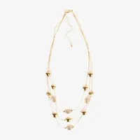 Bold Elements Gold Tone 17 Inch Illusion Necklace