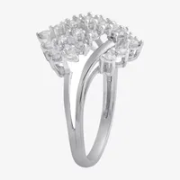 Womens 1 CT. T.W. Natural White Diamond 10K Gold Cluster Cocktail Ring