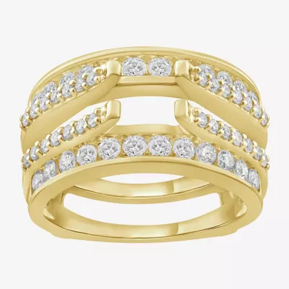 Womens / CT. T.W. Natural White Diamond 14K Gold Wedding Ring Guard