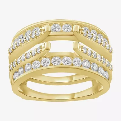 Womens / CT. T.W. Natural White Diamond 14K Gold Wedding Ring Guard