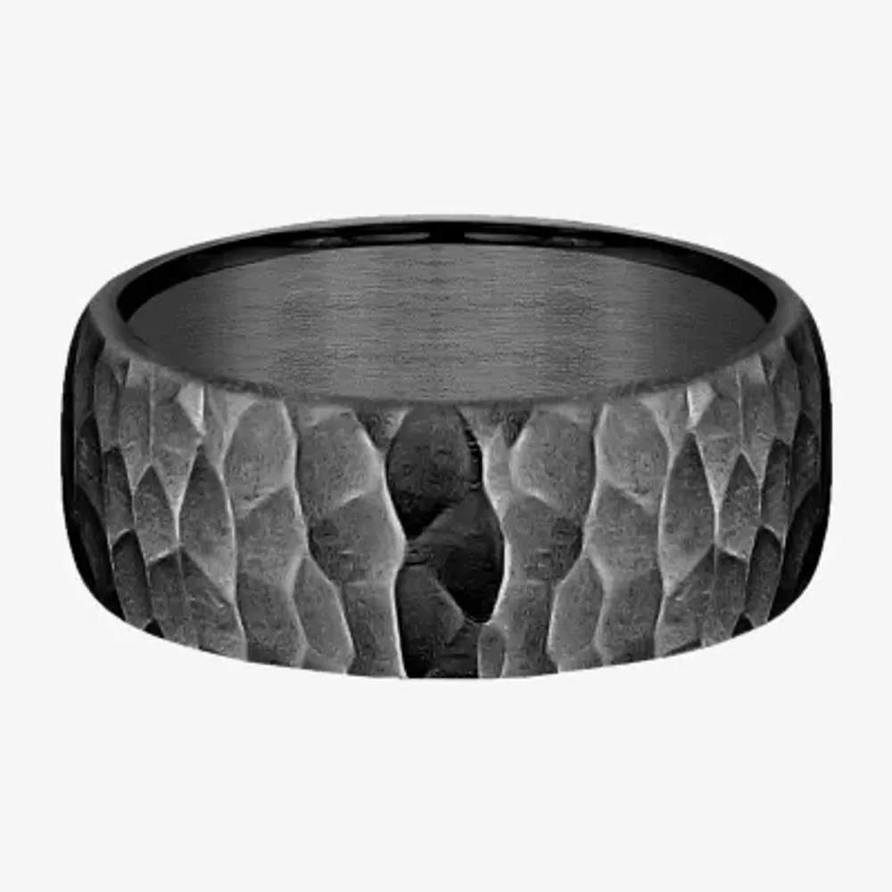Hammered 8MM Tantalum Wedding Band