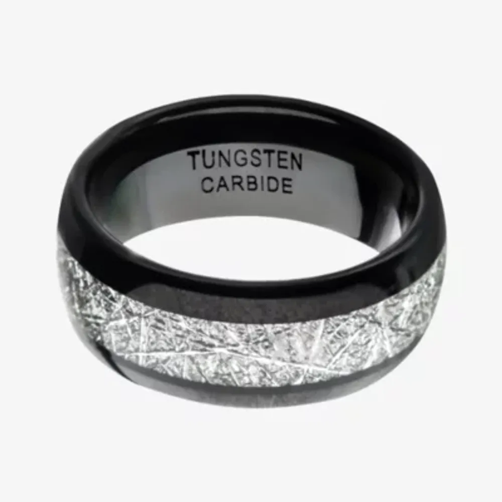 Inox Jewelry Mens 8MM Tungsten Wedding Band
