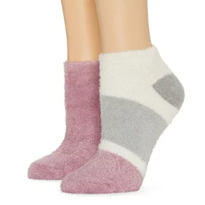 Mixit Cozy 2 Pair Quarter Socks Womens