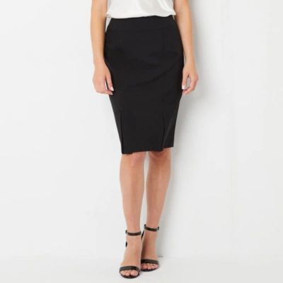 Black Label by Evan-Picone Womens Suit Skirt