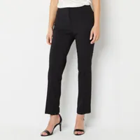 Black Label by Evan-Picone Crepe Womens Straight Fit Suit Pants