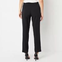 Black Label by Evan-Picone Crepe Womens Straight Fit Suit Pants