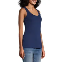 St. John's Bay Womens Scoop Neck Sleeveless Tank Top