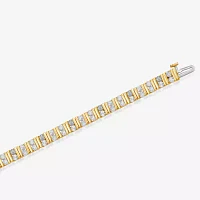 3 CT. T.W. Lab Grown White Diamond 10K Gold 7.25 Inch Tennis Bracelet