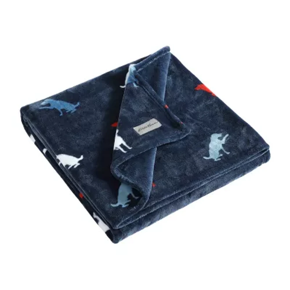 Eddie Bauer Buddy The Dog Plush Reversible Lightweight Throw