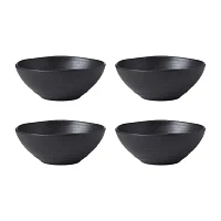 Oneida Ridge Black 12-pc. Stoneware Dinnerware Set