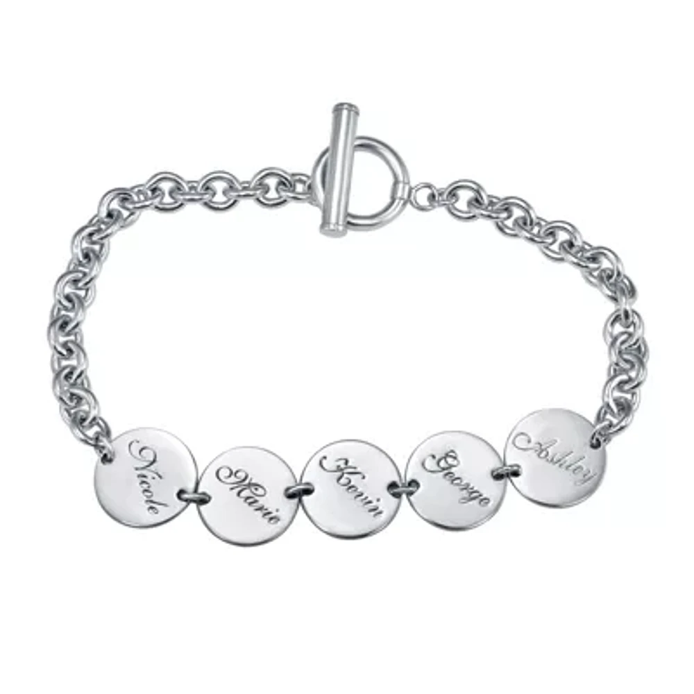 Personalized Disk Family Bracelet