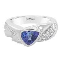 LIMITED QUANTITIES! Le Vian Grand Sample Sale™ Ring featuring Blueberry Tanzanite® set in 18K Vanilla Gold
