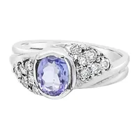 LIMITED QUANTITIES! Le Vian Grand Sample Sale™ Ring featuring Blueberry Tanzanite® set in 14K Vanilla Gold