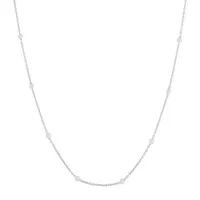 Silver Treasures Made Italy Sterling 16"- 30" Chain Necklace