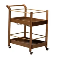 Tahir Dining Room Collection Wood-Top Serving Cart