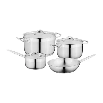 BergHOFF Hotel 18/10 7-pc. Stainless Steel Dishwasher Safe Cookware Set