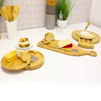 BergHOFF Bamboo 4-pc. Multi-level Cheese Board Set