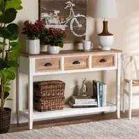 Benedict Living Room Collection 3-Drawer Console Table