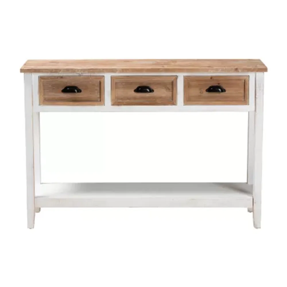 Benedict Living Room Collection 3-Drawer Console Table