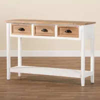 Benedict Living Room Collection 3-Drawer Console Table