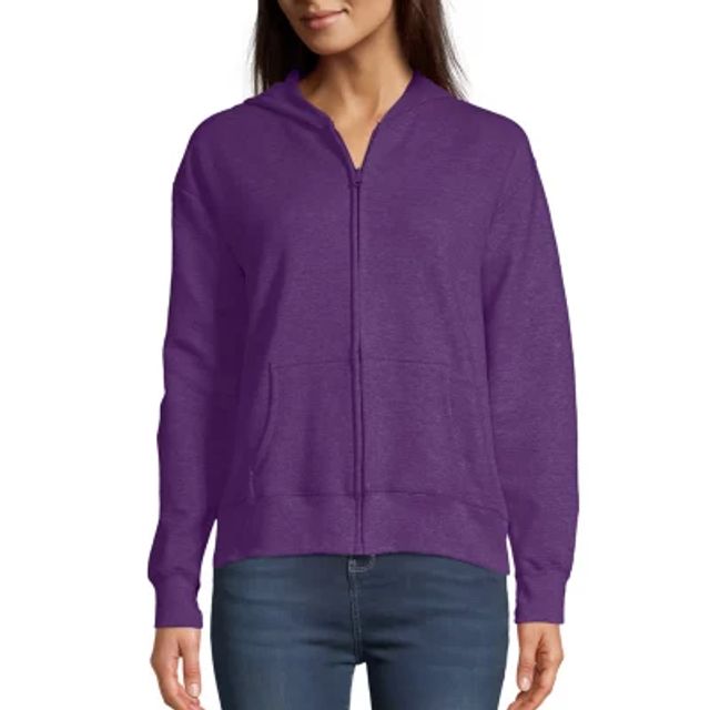 Arizona Juniors Womens Long Sleeve Zipper Hoodie | Green Tree Mall